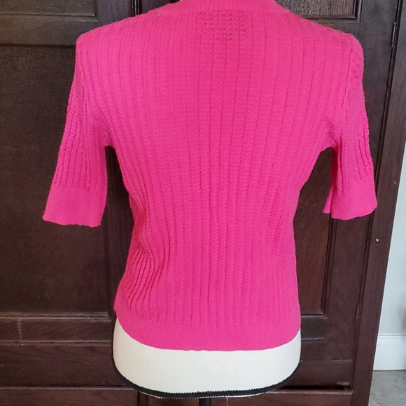Josephine petite pink SS Size PM Cardigan sweater - Picture 5 of 6